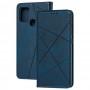 Чохол книжка Business Leather для Samsung Galaxy A21s (A217) синій