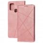 Чехол книжка Business Leather для Samsung Galaxy A21s (A217) розовый