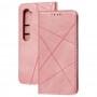 Чехол книжка Business Leather для Xiaomi Mi Note 10 Lite розовый