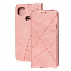 Чехол книжка Business Leather для Xiaomi Redmi 9C / 10A розовый