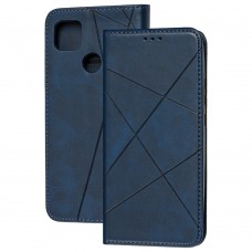 Чехол книжка Business Leather для Xiaomi Redmi 9C / 10A синий
