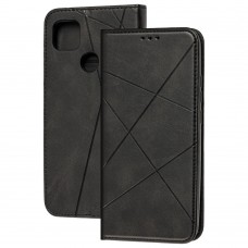 Чехол книжка Business Leather для Xiaomi Redmi 9C / 10A черный