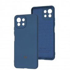 Чехол для Xiaomi Mi 11 Lite Silicone Full camera синий/navy blue