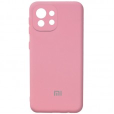 Чехол для Xiaomi Mi 11 Lite Silicone Full camera розовый / pink