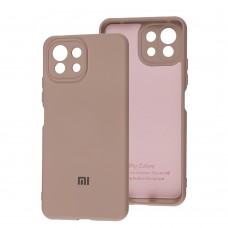 Чехол для Xiaomi Mi 11 Lite Silicone Full camera розовый / pink sand