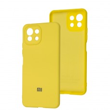 Чехол для Xiaomi Mi 11 Lite Silicone Full camera желтый