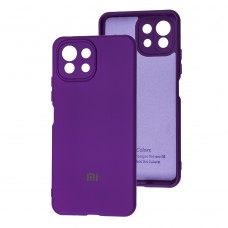 Чехол для Xiaomi Mi 11 Lite Silicone Full camera фиолетовый / purple