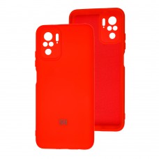 Чехол для Xiaomi Redmi Note 10 / 10s Silicone Full camera красный