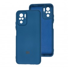 Чехол для Xiaomi Redmi Note 10 / 10s Silicone Full camera синий / navy blue