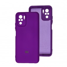 Чехол для Xiaomi Redmi Note 10 / 10s Silicone Full camera фиолетовый / purple
