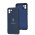 Чохол для Samsung Galaxy A03 (A035) Silicone Full Тризуб синій