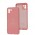 Чехол для Samsung Galaxy A03 (A035) Silicone Full Трезубец розовый / light pink