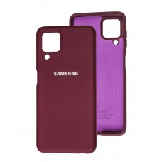 Чехол для Samsung Galaxy A22 (A225) Silicone Full бордовый / marsala