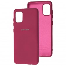 Чехол для Samsung Galaxy A31 (A315) Silicone Full бордовый / marsala