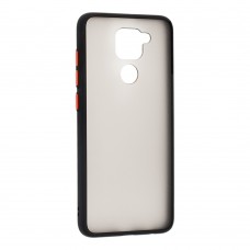 Чехол для Xiaomi Redmi Note 9 LikGus Maxshield черный / красный