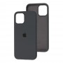 Чехол для iPhone 12 mini Silicone Full серый / dark grey