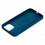 Чохол для iPhone 12 mini Silicone Full синій / cosmos blue