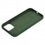 Чехол для iPhone 12 mini Silicone Full зеленый / dark green 