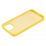 Чохол для iPhone 12 mini Silicone Full жовтий / neon yellow