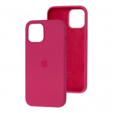 Чехол для iPhone 12 mini Silicone Full малиновый / pomegranate