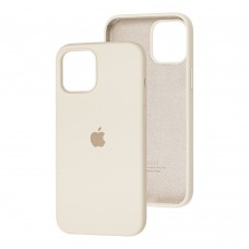 Чехол для iPhone 12 mini Silicone Full бежевый / antigue white 