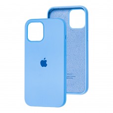 Чехол для iPhone 12 mini Silicone Full голубой / cornflower 