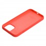 Чехол для iPhone 12 mini Silicone Full арбузный / watermelon red 