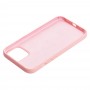 Чохол для iPhone 12 mini Silicone Full рожевий / pink