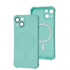 Чехол для iPhone 14 WAVE Silk Touch WXD MagSafe turquoise