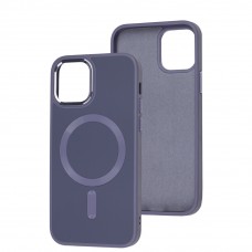 Чехол для iPhone 12/12 Pro Bonbon Leather Metal MagSafe lavender