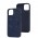 Чехол для iPhone 14 Bonbon Leather Metal MagSafe navy blue