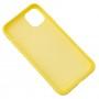 Чохол для iPhone 11 Silicone cover 360 жовтий