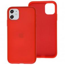 Чехол для iPhone 11 Silicone cover 360 красный