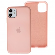 Чехол для iPhone 11 Silicone cover 360 розовый