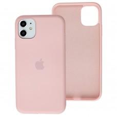 Чохол для iPhone 11 Silicone cover 360 світло-рожевий