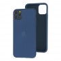 Чохол для iPhone 11 Pro Max Silicone cover 360 синій