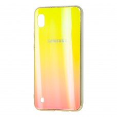 Чехол для Samsung Galaxy A10 (A105) Aurora с лого розовый