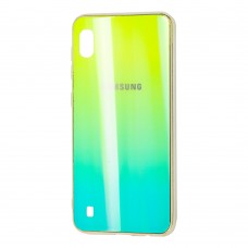 Чехол для Samsung Galaxy A10 (A105) Aurora с лого зеленый