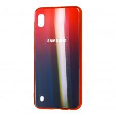 Чехол для Samsung Galaxy A10 (A105) Aurora с лого красный