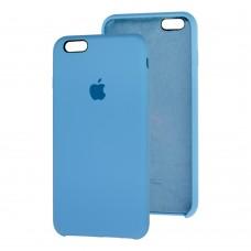 Чехол silicone case для iPhone 6 Plus голубой