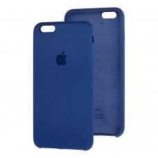 Чехол для iPhone 6 Plus Silicone case navy blue