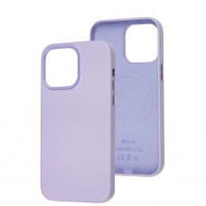 Чохол для iPhone 14 Pro Max Leather with MagSafe elegant purple