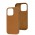 Чехол для iPhone 14 Pro Max Leather with MagSafe saddle brown