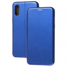 Чехол книжка Premium для Samsung Galaxy A02 (A022) синий