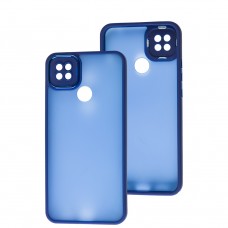 Чехол для Xiaomi Redmi 9C / 10A Luxury Metal Lens синий