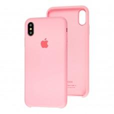 Чехол silicone case для iPhone Xs Max pink