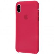Чехол silicone case для iPhone Xs Max rose red