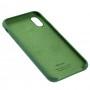 Чохол Silicone для iPhone X / Xs case pine green