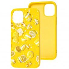 Чехол для iPhone 12 Pro Max Art case желтый