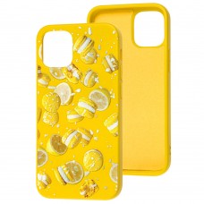 Чохол для iPhone 12 mini Art case жовтий
